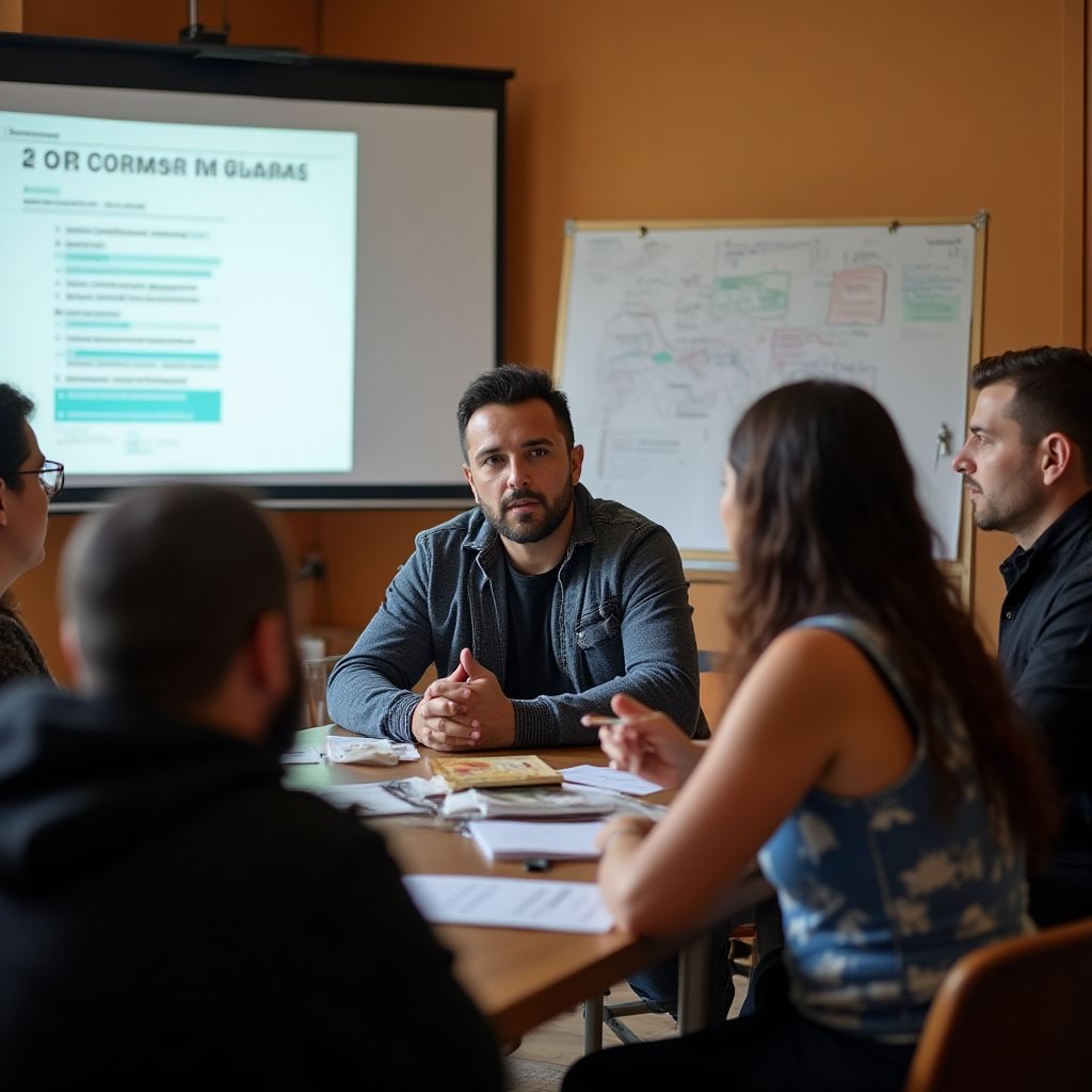 Taller comunitario en centro vecinal