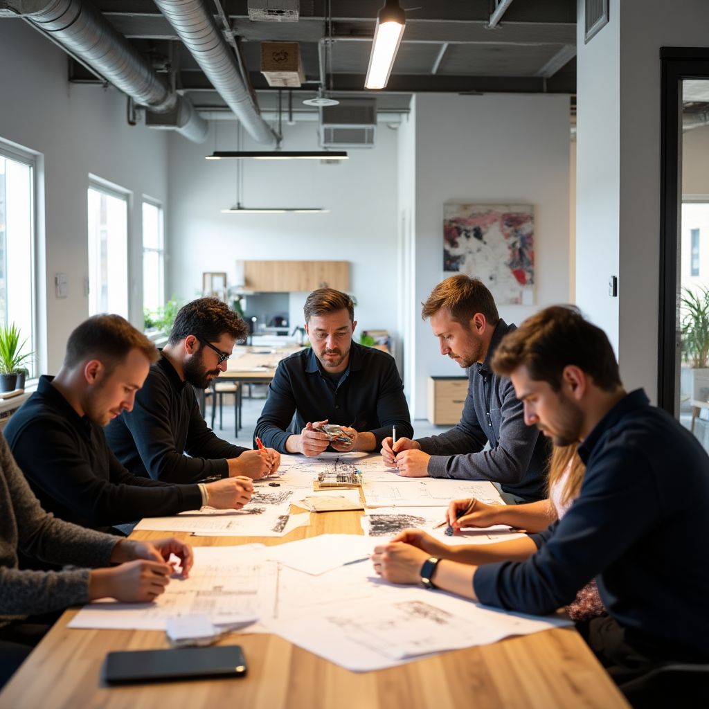 Equipo trabajando en nuevas herramientas financieras