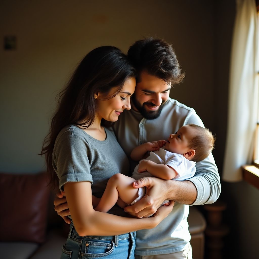 Familia Martínez en su hogar